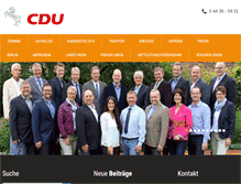 Tablet Screenshot of cdu-grossenkneten.de